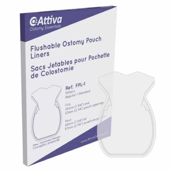 Ostomy Essentials - Flushable Ostomy Pouch Liners - Regular size (100/